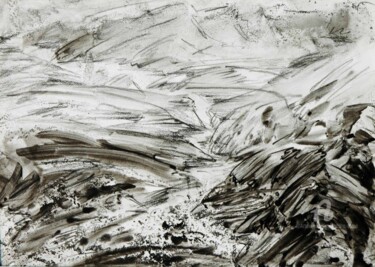 Painting titled "black and white" by Suddha Sama, Original Artwork, Ink