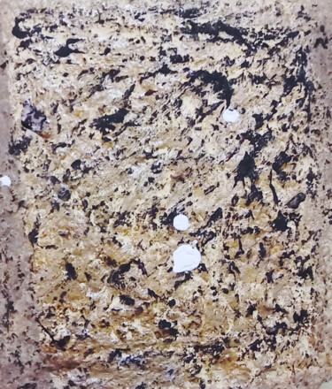 gold, the golden nest Pittura intitolato "gold, the golden ne…" da Mayron Allmeida, Opera d'arte originale, Smalto