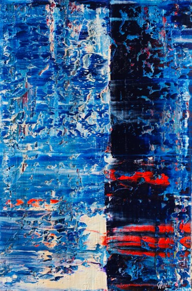 Frosty Kiss.A89 Schilderij getiteld "Frosty Kiss.A89" door Svitlana Andriichenko, Origineel Kunstwerk, Olie Gemonteerd op Houten paneel