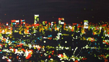 "Night at Los Angeles" başlıklı Tablo Kateryna Bortsova tarafından, Orijinal sanat, Akrilik