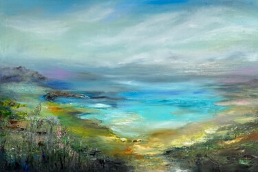 Malerei mit dem Titel "Summer dream" von Inga Veilande, Original-Kunstwerk, Öl
