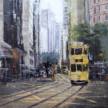 Peinture intitulée "HONG_KONG_24_02" par Eduard Warkentin, Œuvre d'art originale, Huile Monté sur Châssis en bois