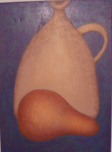 Картина под названием "Pear" - S B, Подлинное произведение искусства, Масло