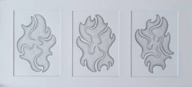 图画 标题为“PENSTRACT THE EXHIB…” 由Elwe, 原创艺术品, 铅笔 安装在纸板上