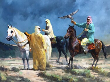 Schilderij getiteld "Iraqi artist By Zai…" door Zaid Alzaidy, Origineel Kunstwerk, Olie