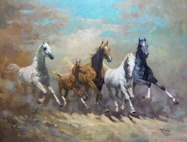 Картина под названием "Iraqi artist By Zai…" - Zaid Alzaidy, Подлинное произведение искусства, Масло