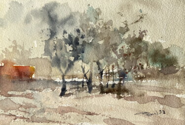Painting titled "Iraqi artist By Zai…" by Zaid Alzaidy, Original Artwork, Watercolor