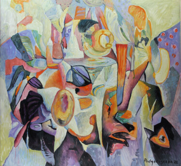 Composition #45 Painting titled "Composition #45" by Marina Podgaevskaya, Original Artwork, Oil