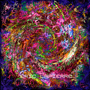 Arts numériques intitulée "Infinity 01" par Eric Lapierre, Œuvre d'art originale, Peinture numérique Monté sur Aluminium