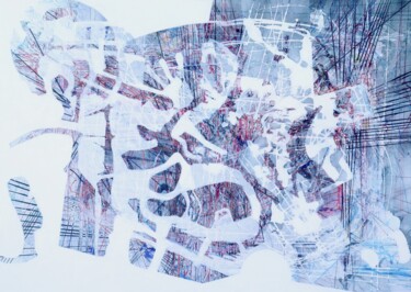 绘画 标题为“Untitled (Stubborn)” 由Arnold August Nobis, 原创艺术品, 丙烯 安装在其他刚性面板上