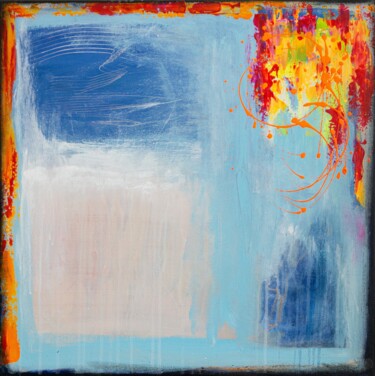 Painting titled "Look Through the Wi…" by Ekaterina Zvezdina, Original Artwork, Acrylic