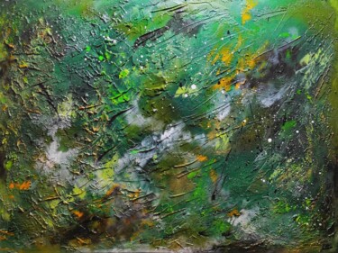 绘画 标题为“Renouveau” 由Julien Abstrait, 原创艺术品, 丙烯 安装在木质担架架上