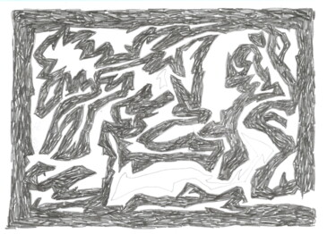 Dessein? 2008-45 图画 标题为“Dessein? 2008-45” 由Rémy Verneuil, 原创艺术品, 铅笔