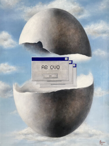 绘画 标题为“Ab Ovo” 由Regina Baybikova, 原创艺术品, 油 安装在木质担架架上