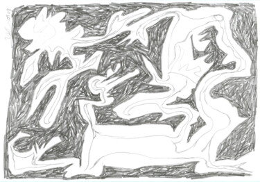 Dessein? 2008-48 图画 标题为“Dessein? 2008-48” 由Rémy Verneuil, 原创艺术品, 铅笔