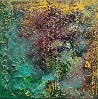 Pittura intitolato "Océan" da Julien Abstrait, Opera d'arte originale, Acrilico Montato su Telaio per barella in legno