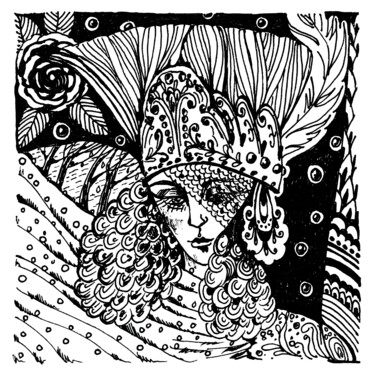 Drawing titled "Note 34" by Sveta Bataenkova, Original Artwork, Marker