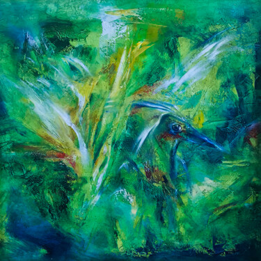 Painting titled "Bird -1" by Serhii Beketa, Original Artwork, Oil