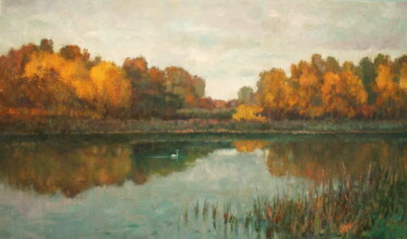 Pittura intitolato "Farewell solo" da Yury Sapozhnikov, Opera d'arte originale, Olio