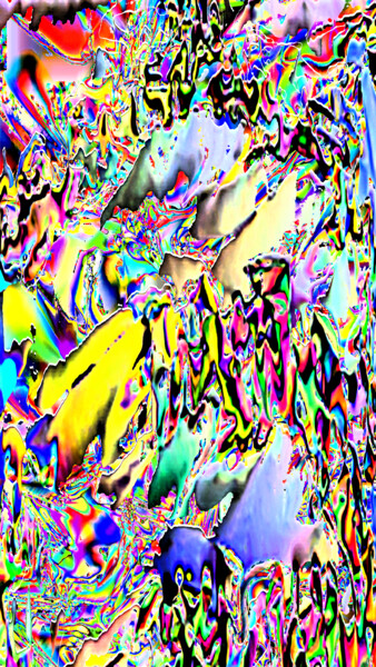 Arte digitale intitolato "L'express du bonheur" da Cj Perin, Opera d'arte originale, Pittura digitale