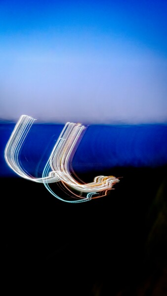 Fotografie getiteld "A7_02082" door Michel Akrich, Origineel Kunstwerk, Light Painting