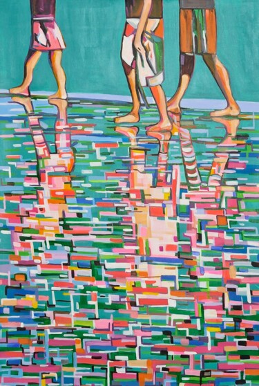 제목이 "At the beach / 110…"인 미술작품 Alexandra Djokic로, 원작, 아크릴 artwork_cat.에 장착됨
