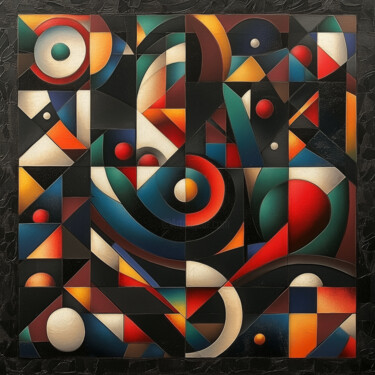 Fluid Geometric Shapes within a Rigid Grid Digital Arts με τίτλο "Fluid Geometric Sha…" από Alberto Capitani, Αυθεντικά έργα τέχνης, Εικόνα που δημιουργήθηκε με AI