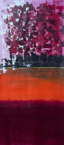 Peinture intitulée "Rivage noir" par Françoise Colobert, Œuvre d'art originale, Acrylique Monté sur Châssis en bois
