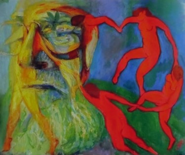 Картина под названием "Оммаж Анри Матиссу.…" - Tatyana Zakharova, Подлинное произведение искусства, Акрил