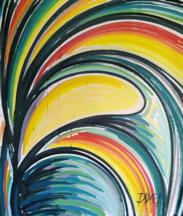 Pintura intitulada "Enigma in the Fores…" por Israel Da Costa, Obras de arte originais, Acrílico