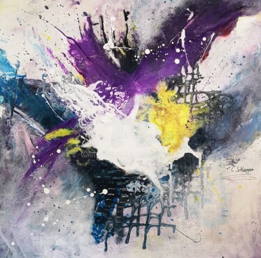 Painting titled "„Che emotioni“  Acr…" by Cäcilia Schlapper, Original Artwork, Acrylic Mounted on Wood Stretcher frame