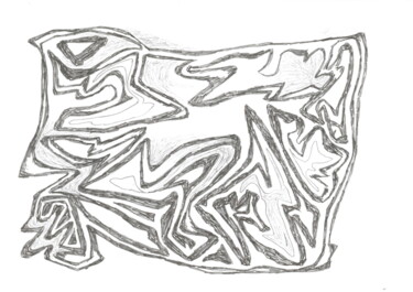 Dessein? 2008-52 Dessin intitulée "Dessein? 2008-52" par Rémy Verneuil, Œuvre d'art originale, Crayon