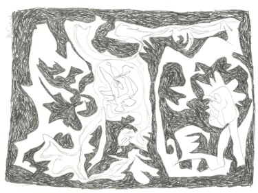 Dessein? 2008-53 Dessin intitulée "Dessein? 2008-53" par Rémy Verneuil, Œuvre d'art originale, Crayon