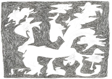 Dessein? 2008-54 图画 标题为“Dessein? 2008-54” 由Rémy Verneuil, 原创艺术品, 铅笔