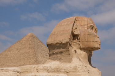 Photography titled "sphinx over pyramid" by Gilliard Bressan, Original Artwork, Digital Photography