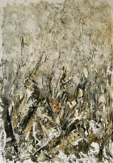 Schilderij getiteld "Winterreise (Schube…" door Auke Mulder, Origineel Kunstwerk, Olie