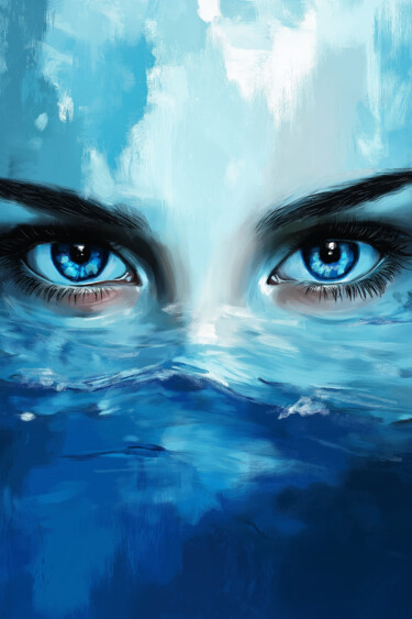 Digitale Kunst getiteld "Breathless v2" door Wonder Art, Origineel Kunstwerk, 2D Digital Work