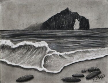 Disegno intitolato "Memories remain" da Alicia Lopez, Opera d'arte originale, Carbone