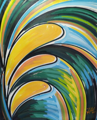 Serra da Carnaiba's Forest. Peinture intitulée "Serra da Carnaiba's…" par Israel Da Costa, Œuvre d'art originale, Acrylique