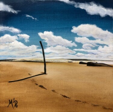 Peinture intitulée "On a marché vers la…" par M'Do, Œuvre d'art originale, Acrylique Monté sur Carton