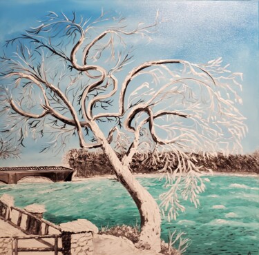 제목이 "Frozen  tree, Niaga…"인 미술작품 Mevlida Sofic로, 원작, 기름