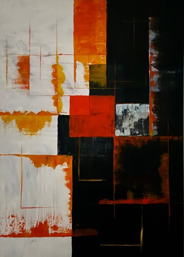 Peinture intitulée "Сечение эмоций" par Pavlo Hnidyi, Œuvre d'art originale, Acrylique