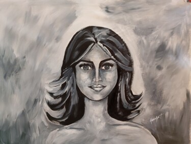 Pintura titulada "Black&White" por Fabienne Haumont, Obra de arte original, Acrílico