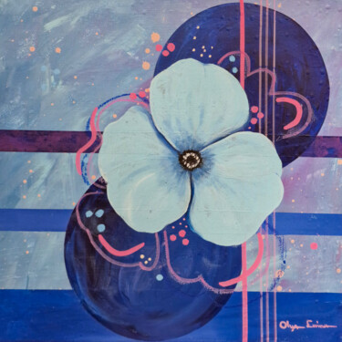 Painting titled "The One" by Olya Enina, Original Artwork, Acrylic Mounted on Wood Stretcher frame