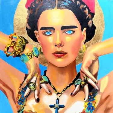 Peinture intitulée "Magdala artrenard" par Estelle Renard, Œuvre d'art originale, Huile Monté sur Châssis en bois