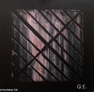 绘画 标题为“Abstraite 21” 由Etienne Guérinaud, 原创艺术品, 油 安装在其他刚性面板上