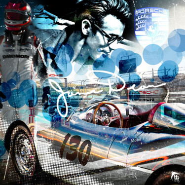 「James Dean Bubble B…」というタイトルのデジタルアーツ Bb By Bruno Boffaによって, オリジナルのアートワーク, デジタル アルミニウムにマウント