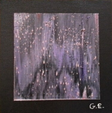 Painting titled "Abstraite 25" by Etienne Guérinaud, Original Artwork, Oil Mounted on Other rigid panel