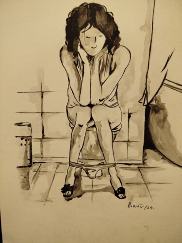 绘画 标题为“Perineum” 由Olivier Hernu, 原创艺术品, 丙烯
