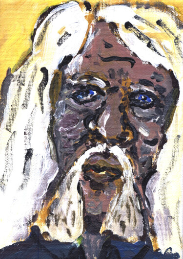 Malerei mit dem Titel "Möchtegern-Selfie" von Dieter Hamm, Original-Kunstwerk, Acryl